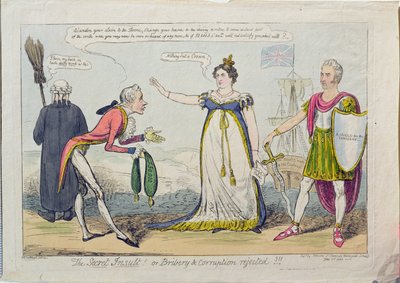 Die geheime Beleidigung! oder Bestechung und Korruption abgelehnt!!, veröffentlicht 1820 von George Cruikshank